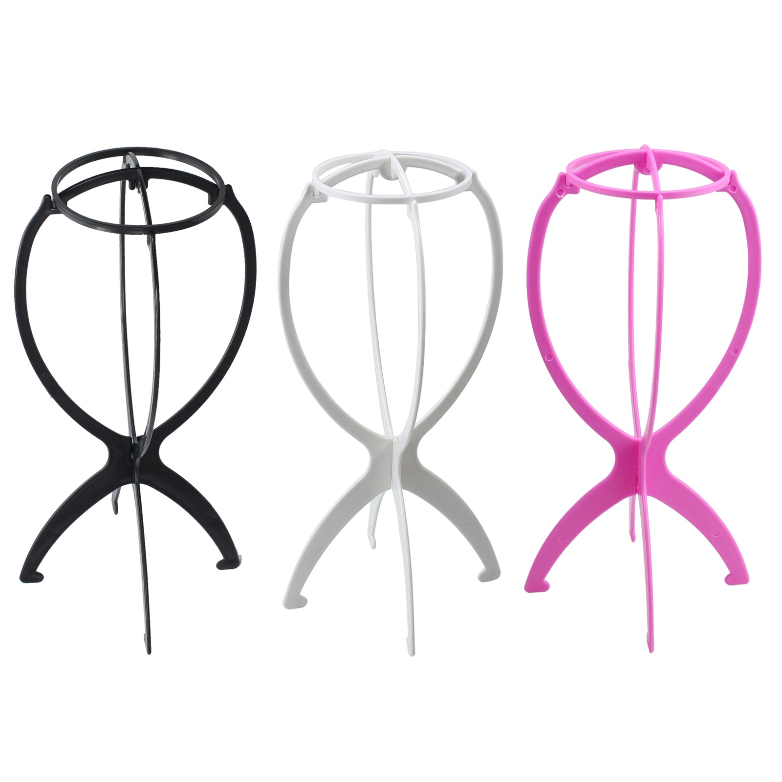 Collapsible wig stand